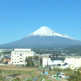 雪の富士山