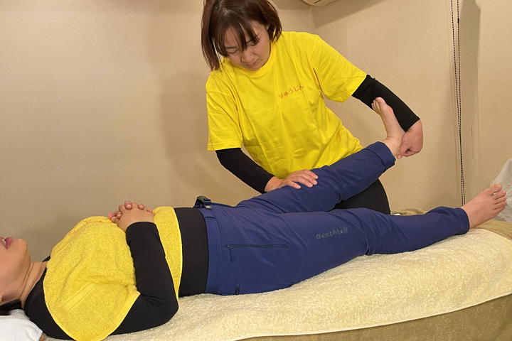 足首のストレッチ